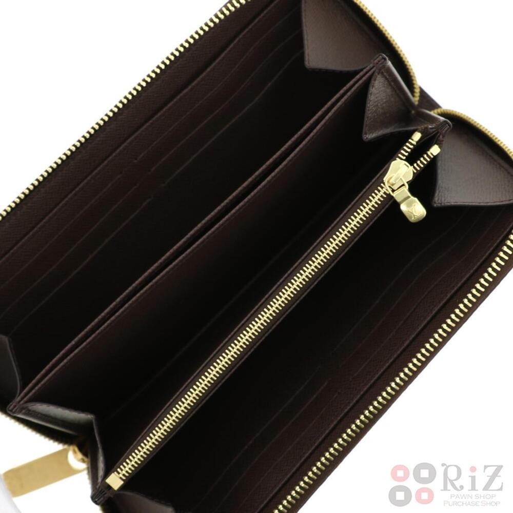 LOUIS VUITTON Zippy Wallet Long coin wallet purse Damier Ebene Brown - Picture 4 of 6